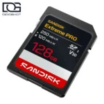 نمای زاویه‌دار کارت حافظه SanDisk Extreme PRO SDXC UHS-I 128GB