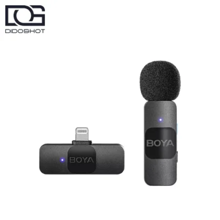 BOYA BY-V1 میکروفون بی سیم برای آیفون با یک فرستنده و گیرنده Lightning