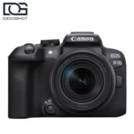 نمای روبه روی دوربین Canon EOS R10 Kit با لنز RF-S 18-150mm