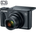 Canon PowerShot SX740 HS مشکی با نمایشگر 180 درجه باز