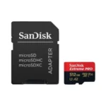 SanDisk 512GB Extreme pro UHS-I microSDXC Memory Card with SD Adapter
