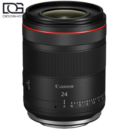 کنترل‌های لنز Canon RF 24mm f/1.4 L VCM شامل دکمه Function و سوئیچ AF MF