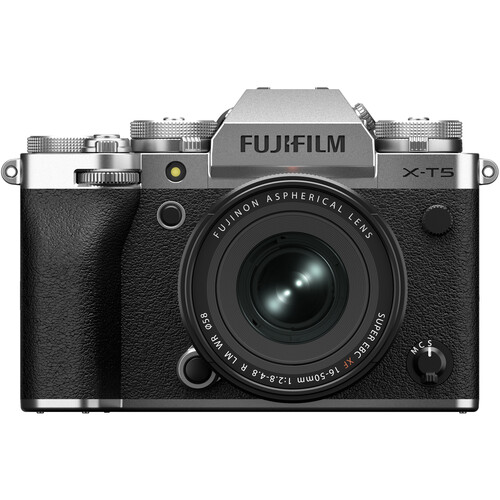 fujifilm-x-t5-mirrorless-camera-kit-xf-16-50mm-f-2.8-4.8-lens-silver FUJIFILM X-T5 Mirrorless Camera Kit XF 16-50mm f/2.8-4.8 Lens (Silver) - Image 1