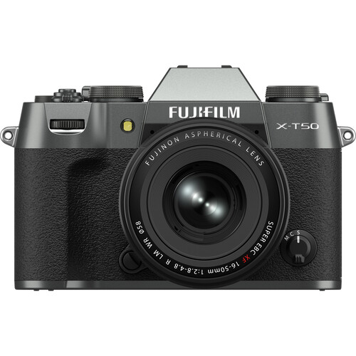 fujifilm-x-t50-mirrorless-camera-kit-xf-16-50mm-f-2.8-4.8-lens-charcoal-silver FUJIFILM X-T50 Mirrorless Camera Kit XF 16-50mm f/2.8-4.8 Lens (Charcoal Silver) - Image 1