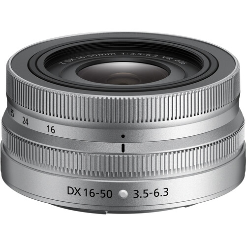 nikon-nikkor-z-dx-16-50mm-f-3.5-6.3-vr-lens-silver Nikon NIKKOR Z DX 16-50mm f/3.5-6.3 VR Lens (Silver) - Image 1