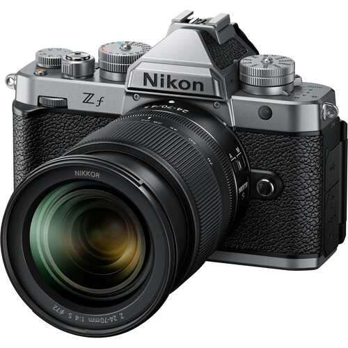 nikon-zf-mirrorless-camera-kit-24-70mm-f-4-lens-silver Nikon Zf Mirrorless Camera Kit 24-70mm f/4 Lens (Silver) - Image 1