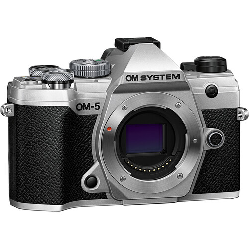 om-system-om-5-mirrorless-camera-body-silver OM SYSTEM OM-5 Mirrorless Camera Body (Silver) - Image 1