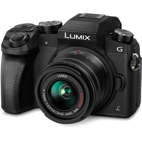 panasonic-lumix-g7-mirrorless-camera-kit-14-42mm-lens-black Panasonic Lumix G7 Mirrorless Camera Kit 14-42mm Lens (Black) - Image 1