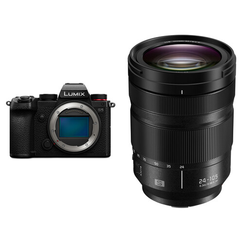 panasonic-lumix-s5-mirrorless-camera-kit-24-105mm-f-4-lens Panasonic Lumix S5 Mirrorless Camera Kit 24-105mm f/4 Lens - Image 1