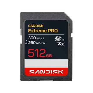 کارت حافظه SanDisk Extreme PRO SDXC UHS-II 512GB V60 300/250MB/s