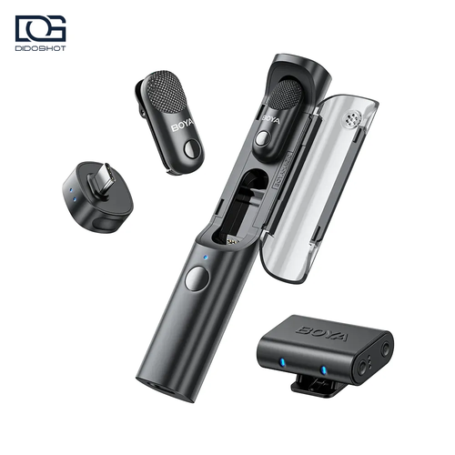 boya-magic-03-main-didoshot BOYA Magic-03 میکروفون بی سیم دو نفره USB-C و دوربین