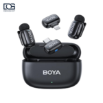 BOYA mini-12 میکروفون بی سیم دو نفره USB-C و Lightning مشکی
