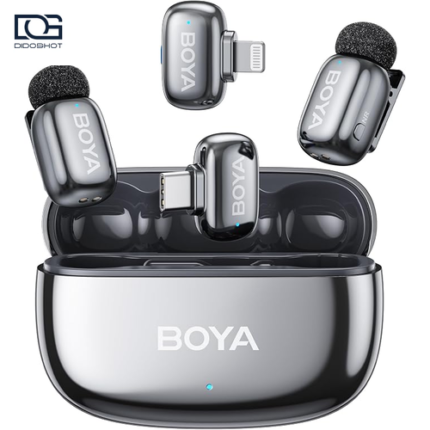 BOYA mini 2-02 Lunar Silver میکروفون بی سیم دو نفره USB-C