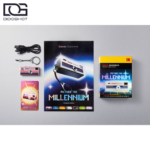 محتویات بسته Kodak Charmera Millennium شامل دوربین جاکلیدی کابل USB-C و اقلام همراه