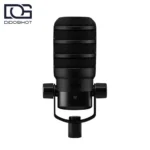 میکروفون RØDE PodMic USB مشکی با Pop Filter نمای روبه‌روRØDE PodMic USB Black - نمای روبه‌رو