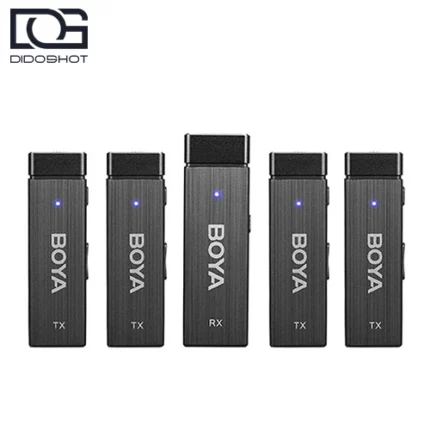 BOYA BY-W4 میکروفون بی سیم چهار کاناله با چهار فرستنده و یک گیرنده