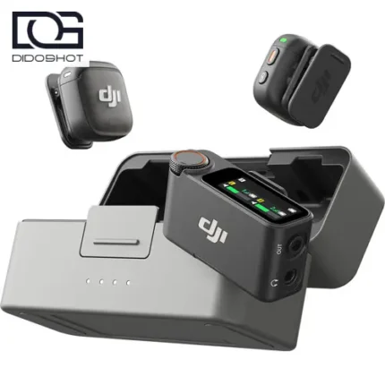 DJI Mic 3 با دو فرستنده، یک گیرنده و کیس شارژ